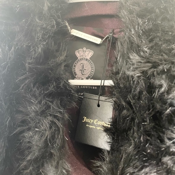 Juicy Couture burgundy wool jacket xs - Picture 6 of 8